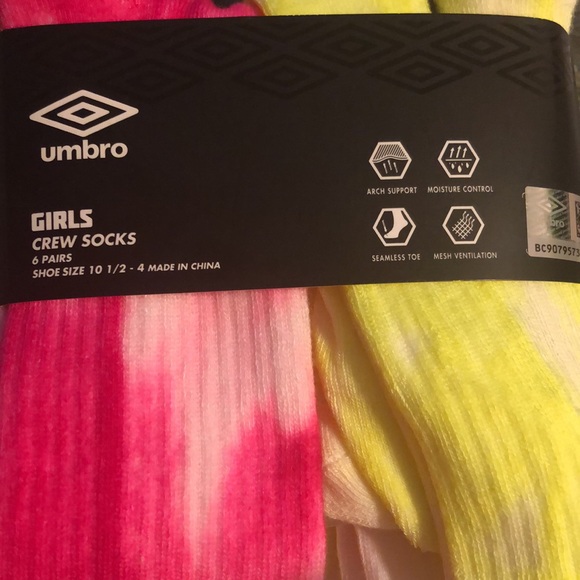 Umbro Crew Socks 6 Pack - Picture 3 of 4